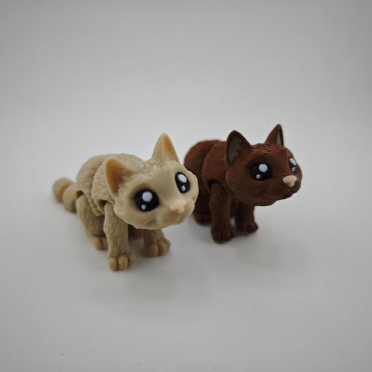 Cat Articulated Toy Keyring Options