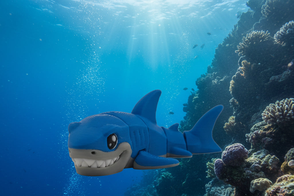 Great White Shark Articulated Toy