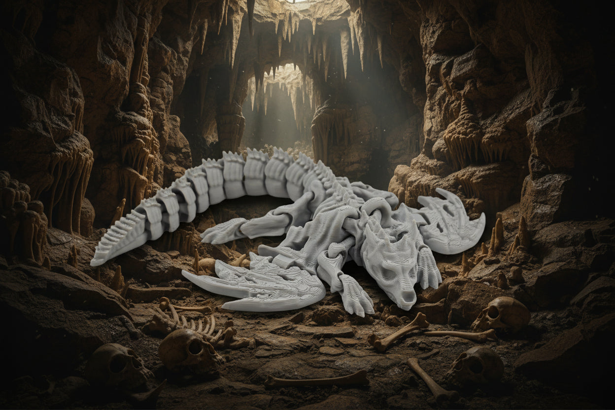 Fred the Skeleton Flying Dragon – Articulated Dragon Fidget & Desk Toy