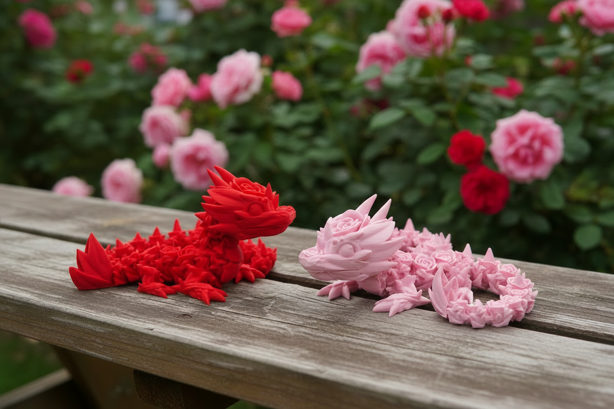Rose Dragon - Articulated
