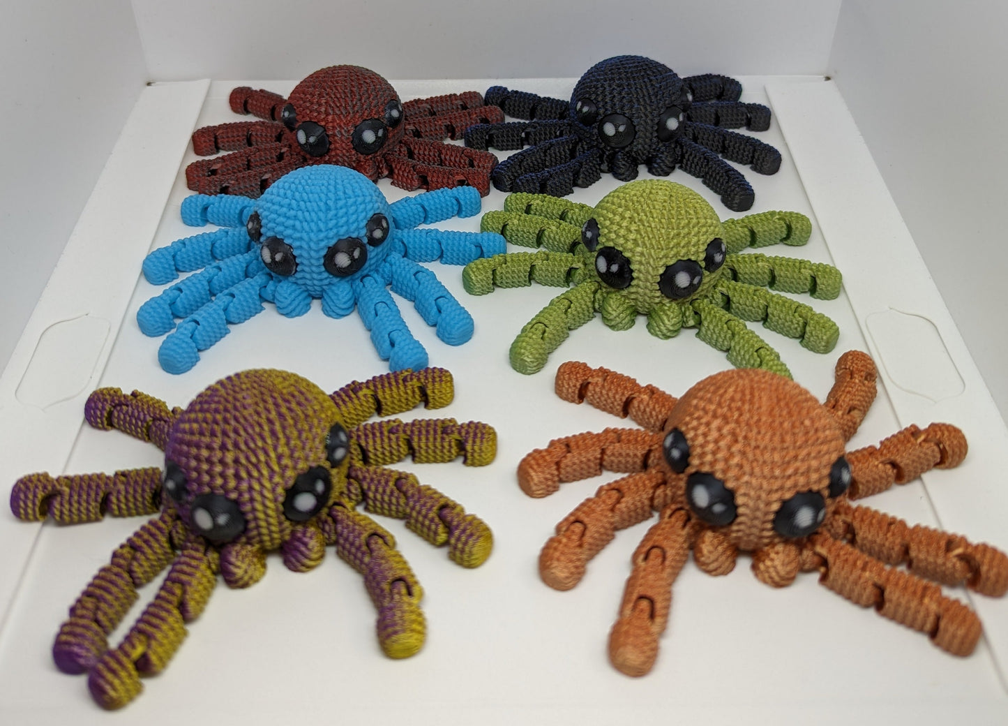 Crochet Woven Flexi Spiders