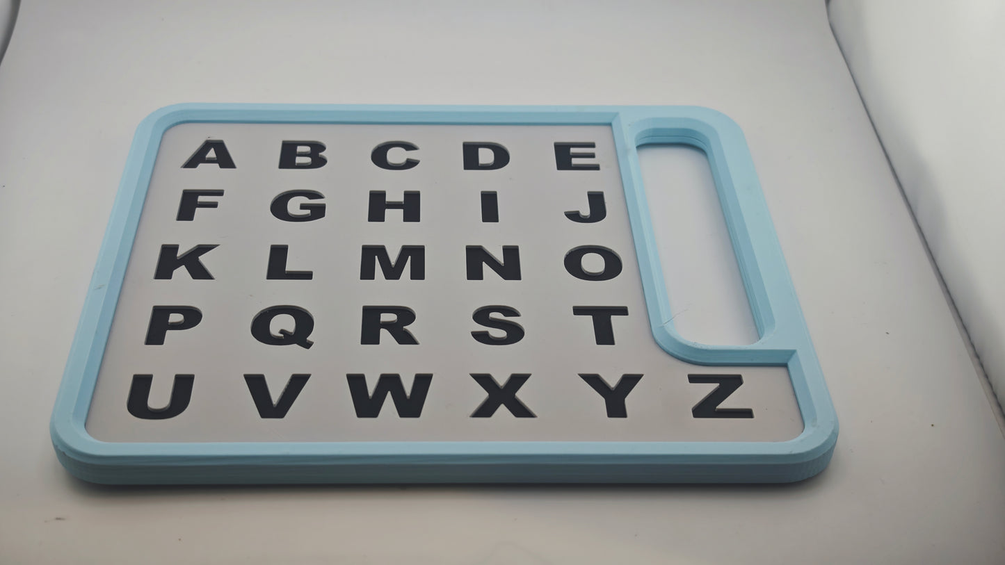 Alphabet chart for non verbal communication
