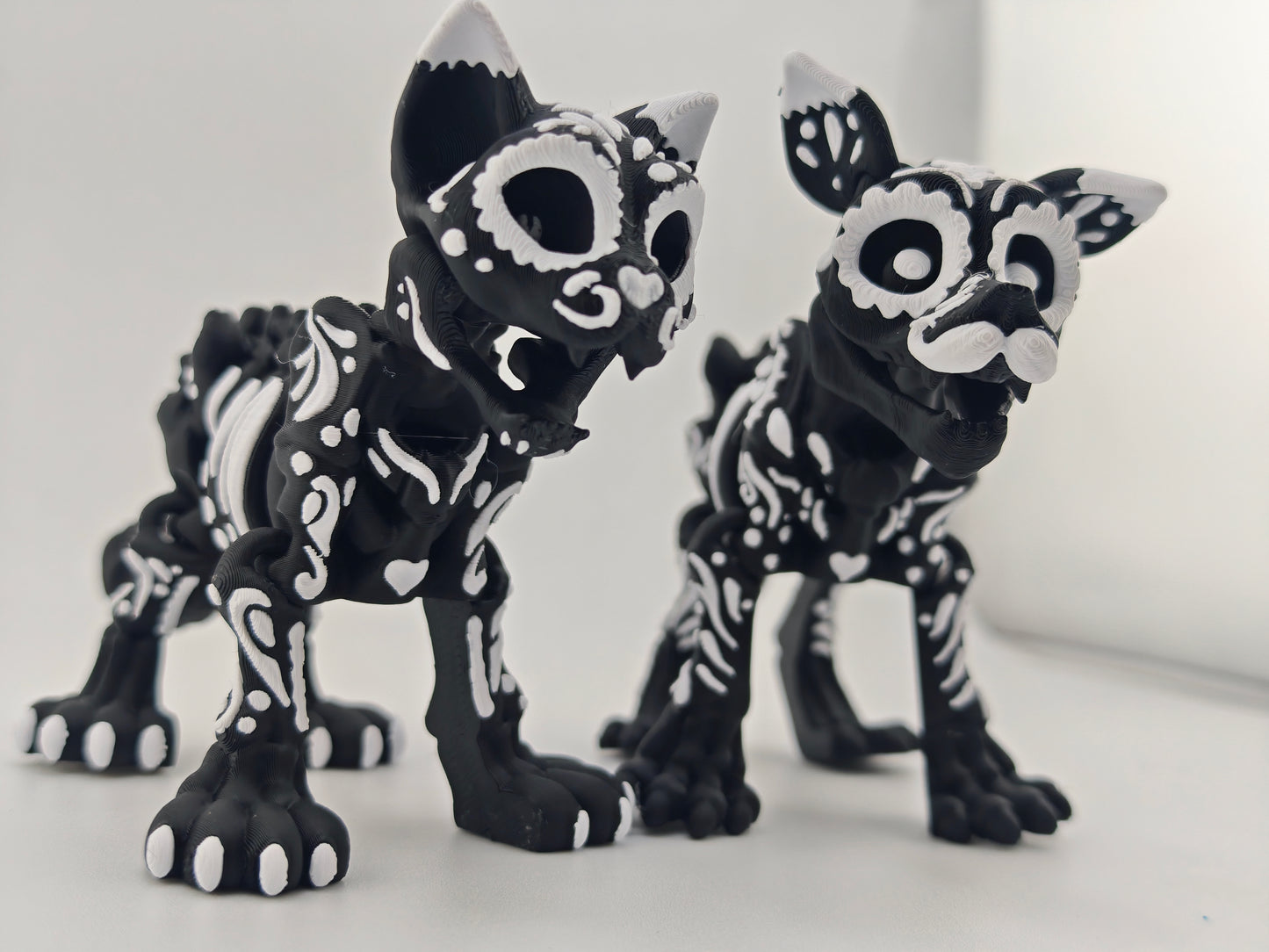 Skelly Cat/Dog Day of the dead style