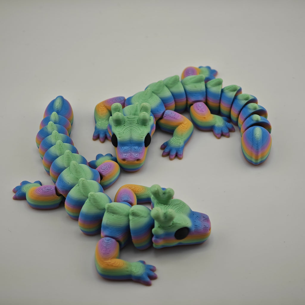 Sid the Short Dragon – Mini Articulated Fidget & Desk Toy