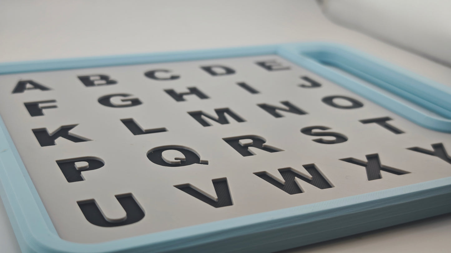 Alphabet chart for non verbal communication