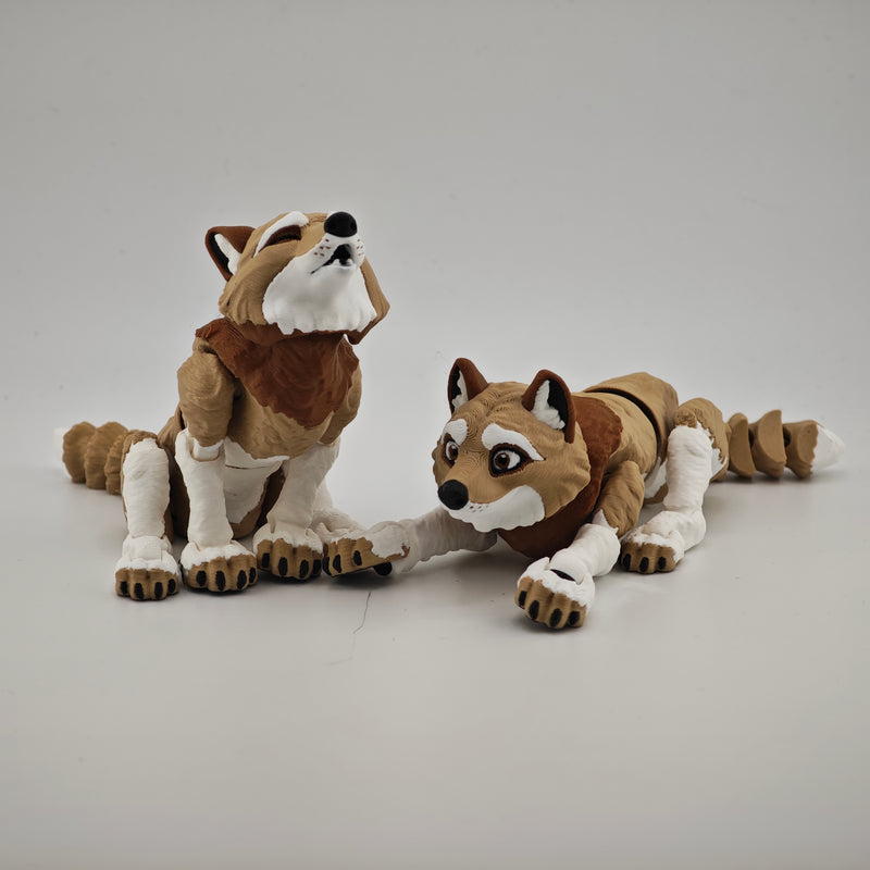 Articulated Wolf With Expresions