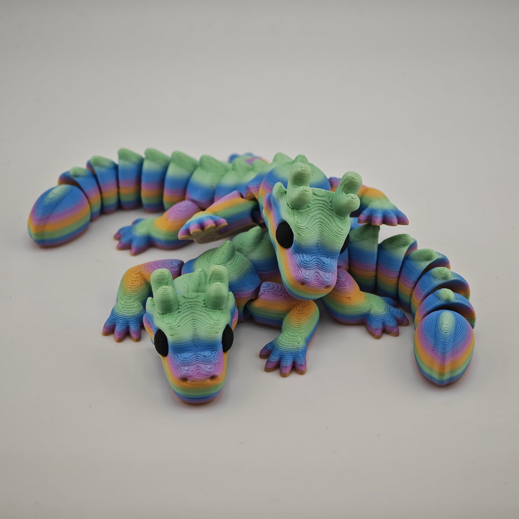 Sid the Short Dragon – Mini Articulated Fidget & Desk Toy
