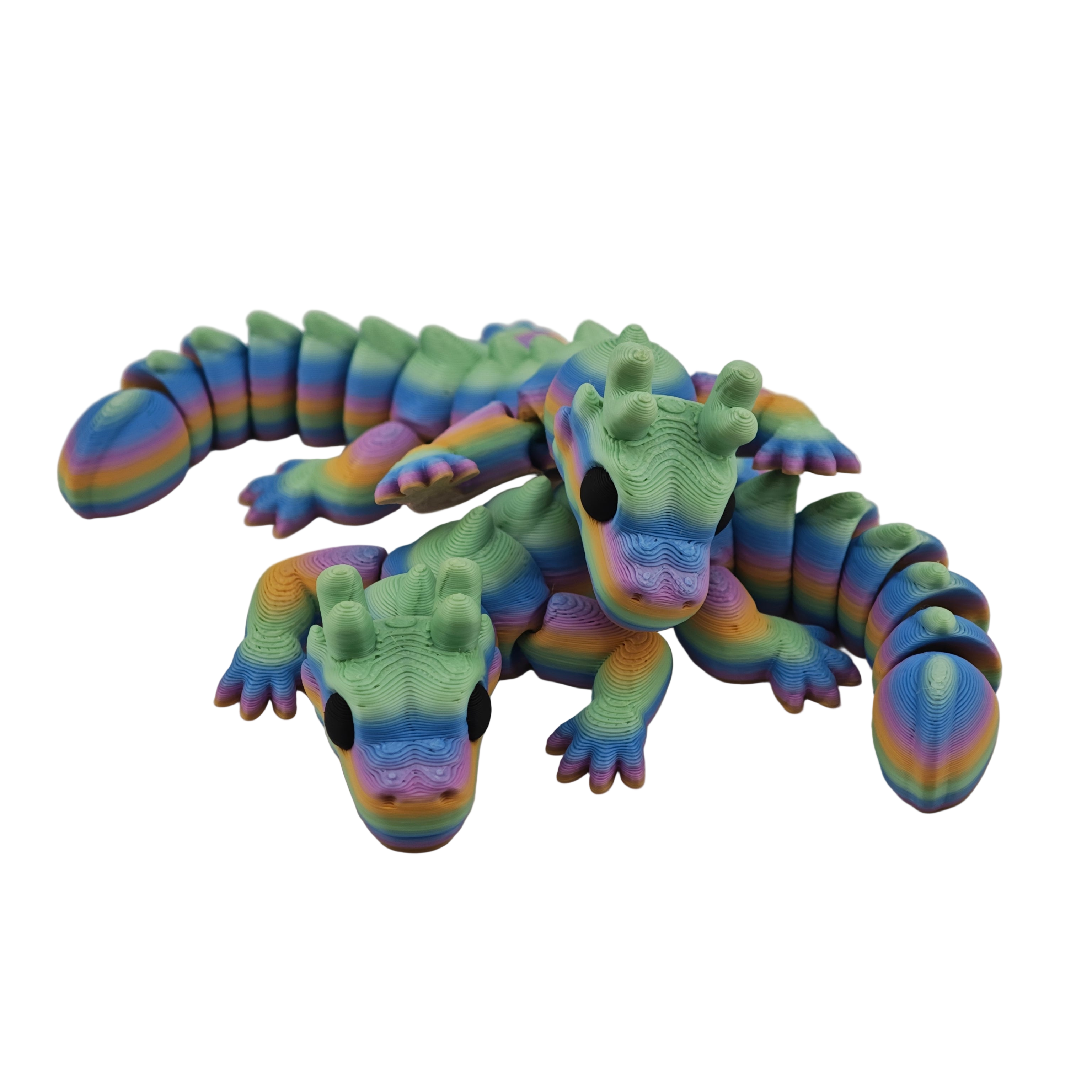 Sid the Short Dragon – Mini Articulated Fidget & Desk Toy