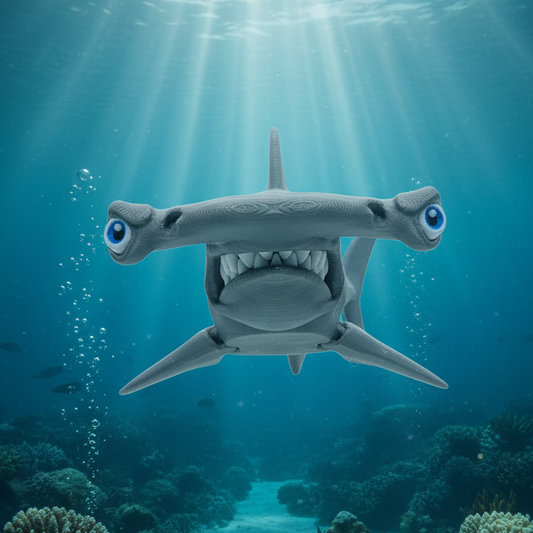 Hammer Head Shark Large Articulated Animal